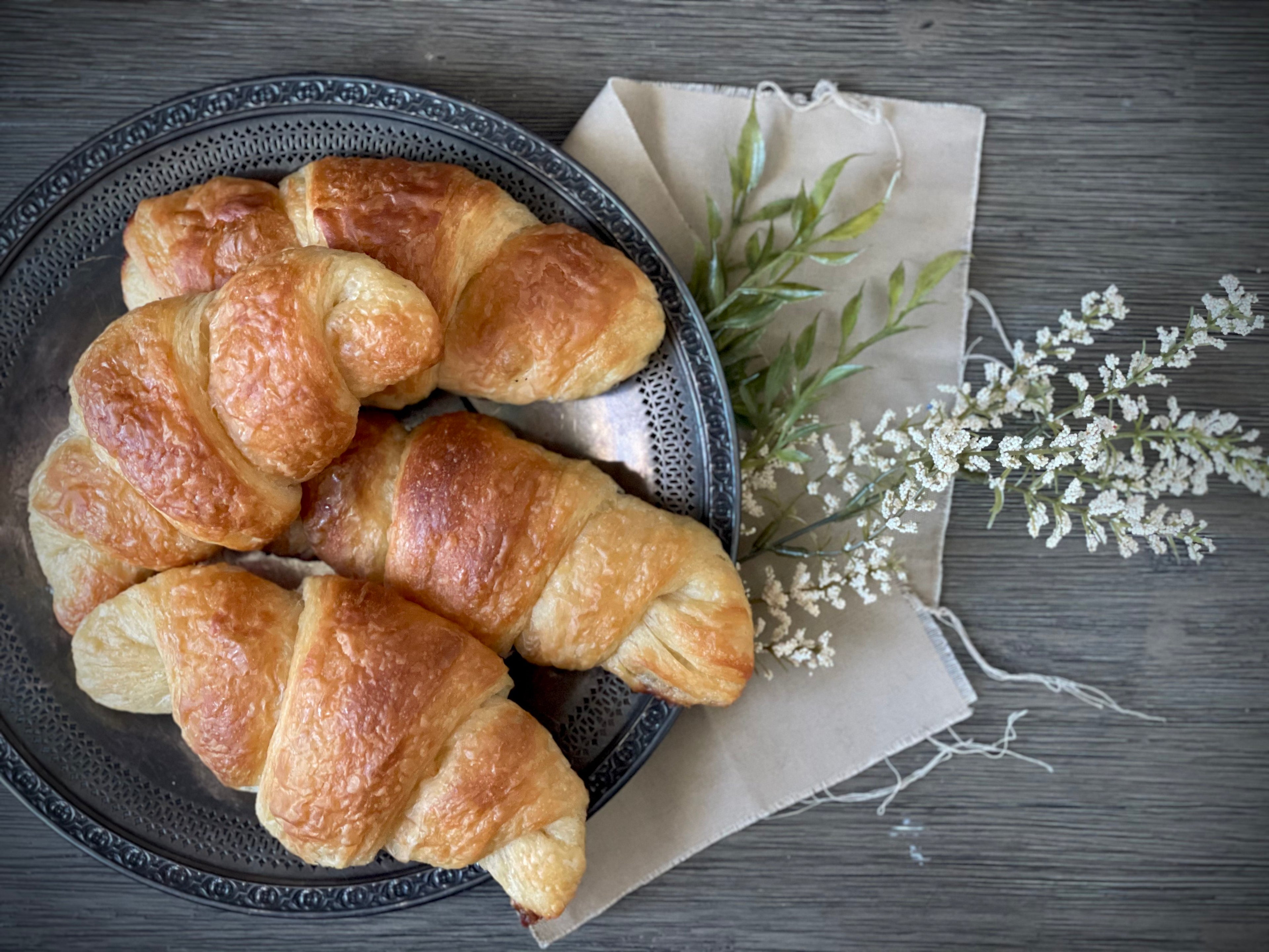 Hand Rolled Vegan Croissants