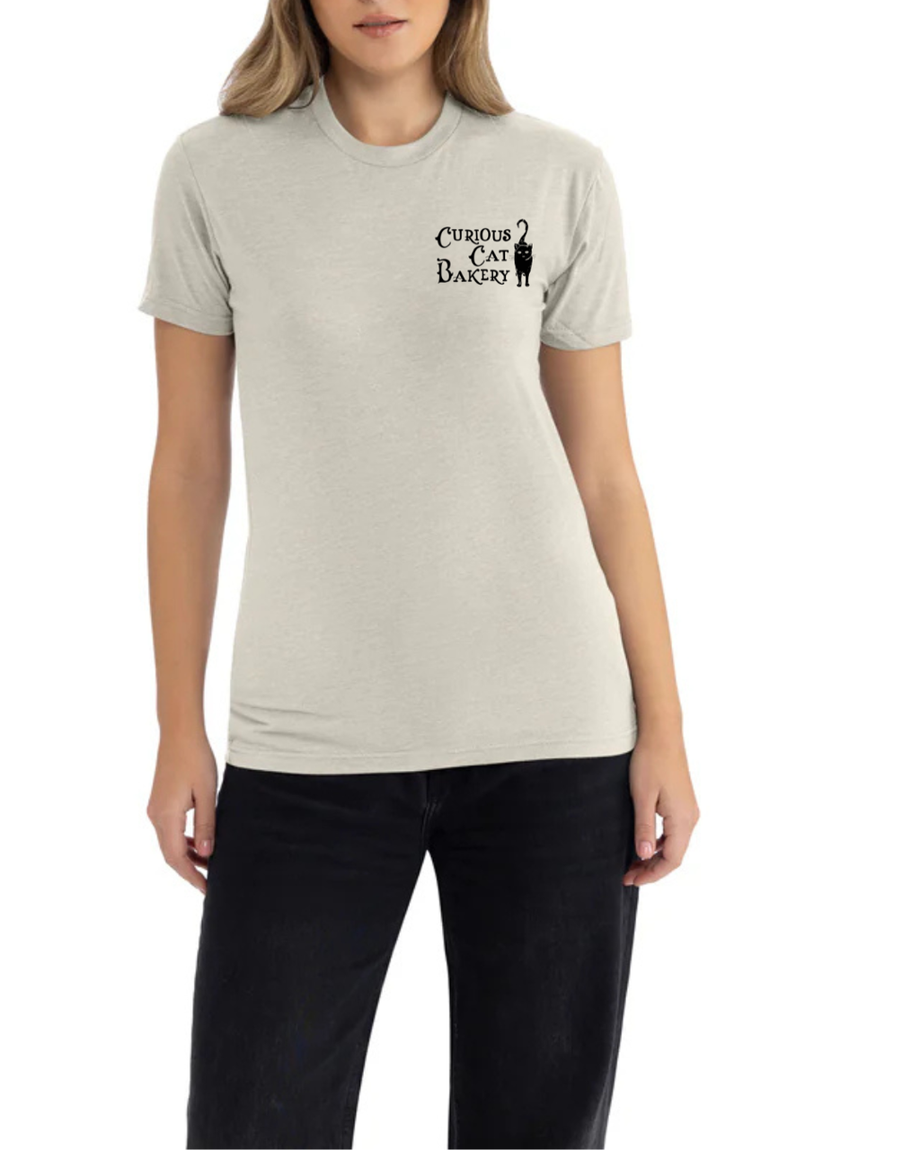 Curious Cat Bakery Croissant Tee