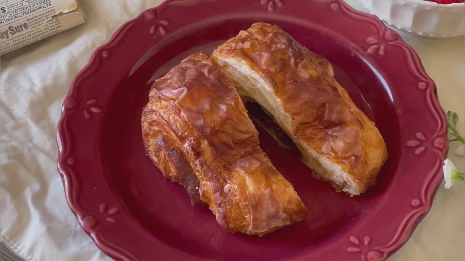 vegan chocolate croissant